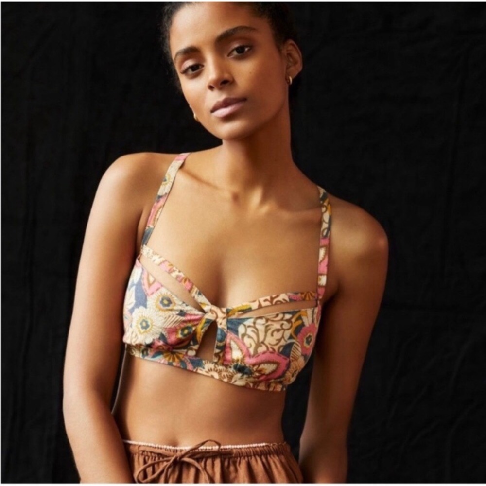 Pilcro Printed Surf Bra Top